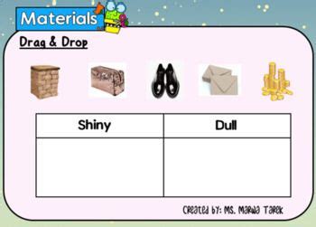 Materials Sorting And Properties Boom Learning Cards Ms Marwa