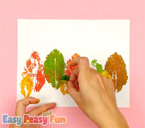 Easy Leaf Printing Art for Kids - Easy Peasy and Fun