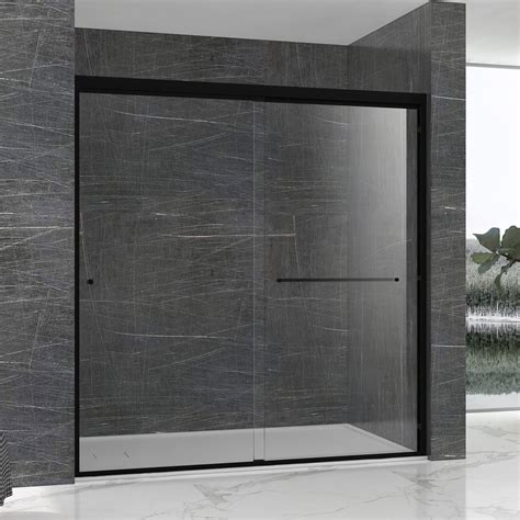 Semi Frameless Double Sliding Shower Door Sorrento Lux Series Matte