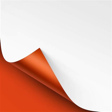 Premium Vector Curled Corner Of White Paper With Shadow