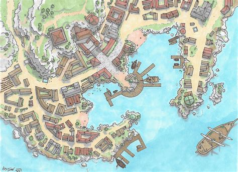 Small Coastal Village By Fallen Immortal On Deviantart