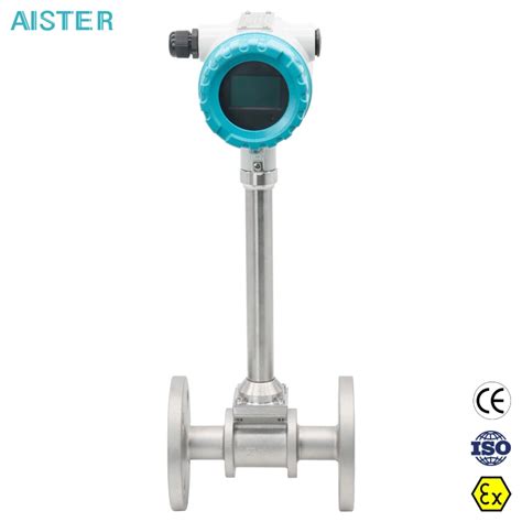 RS485 Modbus Gas Mass Vortex Flowmeter With T P Compensation For Hot