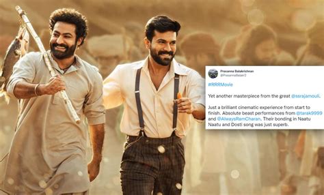 Rrr Twitter Review Fans Hail Ss Rajamouli S Epic Compare Jr Ntr