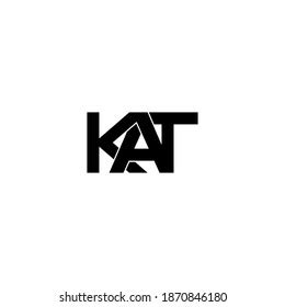 Kat Letter Original Monogram Logo Design Stock Vector (Royalty Free ...