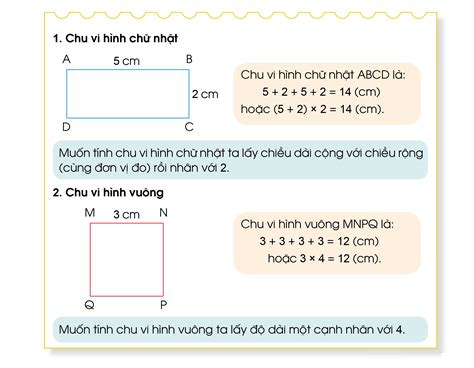 Khám phá chu vi hình vuông lớp 3 trong chương trình giáo dục primary