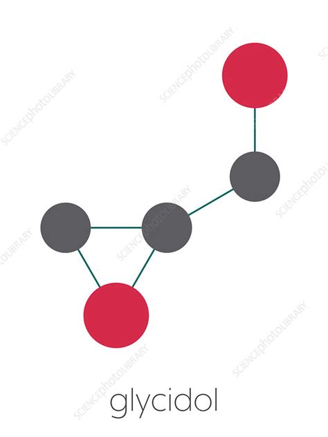 Glycidol molecule, illustration - Stock Image - F028/2943 - Science Photo Library