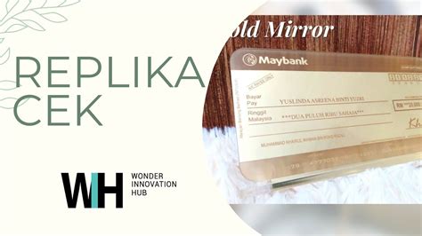 Replica Cek Hantaran Perkahwinan Acrylic Mock Up Cheque Custom