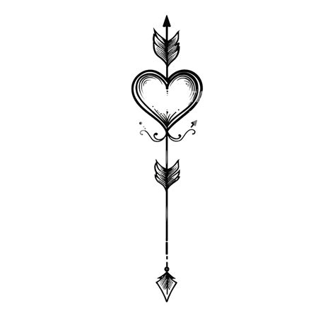 Minimalist Cupid's Arrow Tattoo Design – Tattoos Wizard Designs