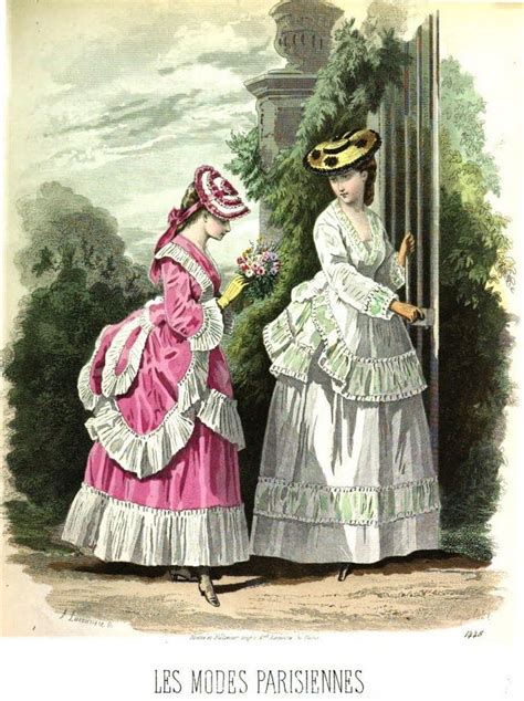 Les Modes Parisiennes 1871 Historical Fashion 1870s Fashion