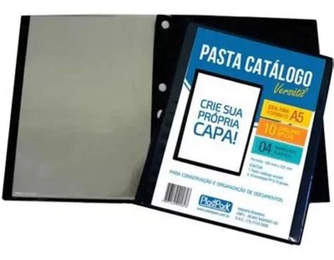 Pasta Para Cat Logos Con Sobres Tama O A Color Azul Plastpark