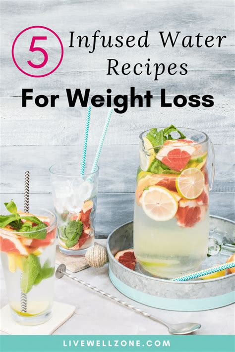 5 Infused Water Recipes To Support Weight Loss Live Well Zone