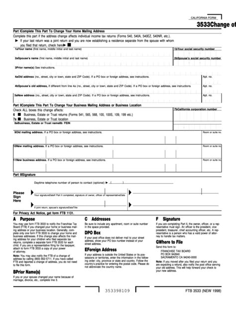 Form 3533 B Fillable Printable Forms Free Online