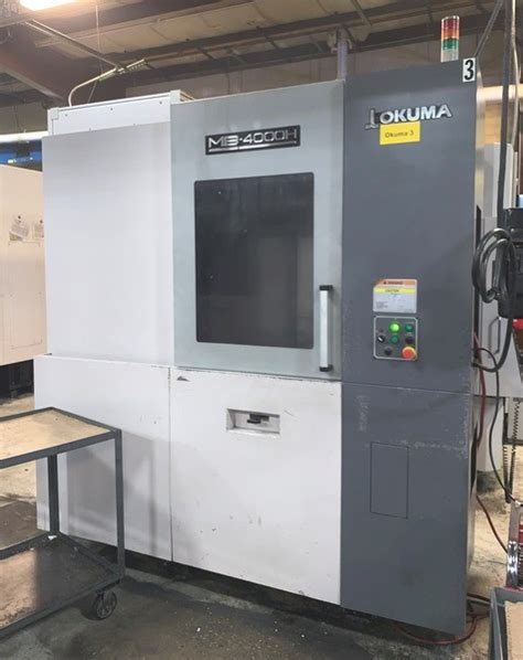 Used Okuma Mb 4000h Horizontal Machining Center 22x 22y 24z