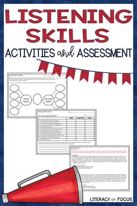 Listening Skills Worksheets Listening Comprehension Activities