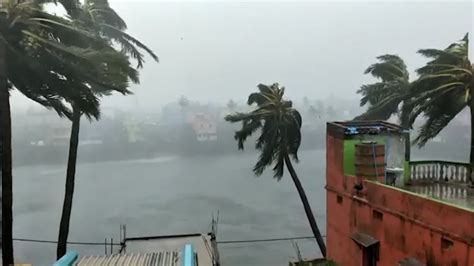 Cyclone Fani Hits Indias East Coast Youtube