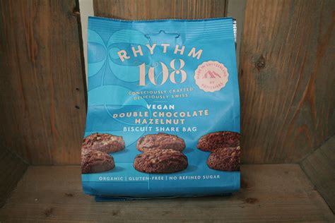 Rhythm Organic Double Chocolate Hazelnut Cookie Biscuits Sharing