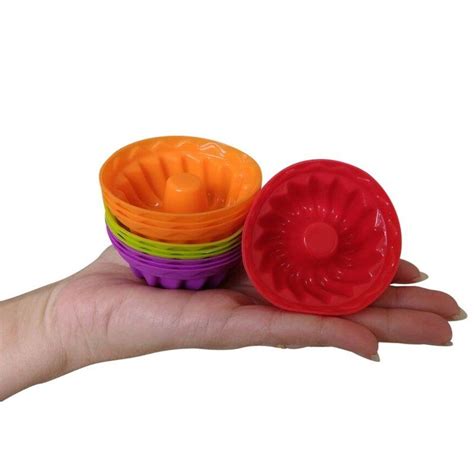 Forma De Mini Bolo Torta E Pudim Silicone Confeitaria Casa Utif Cil