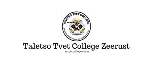 Taletso Tvet College Zeerust South African Tvet Colleges