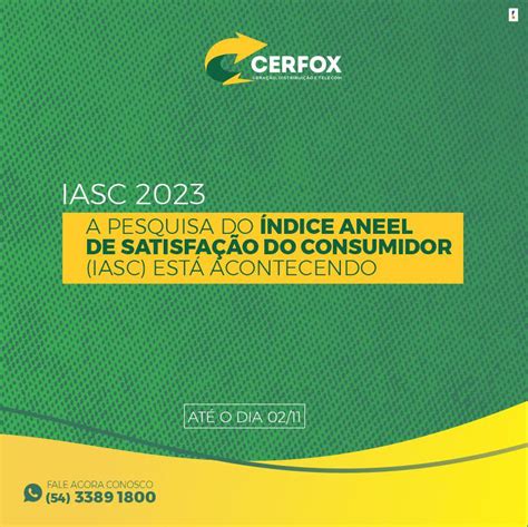 Pesquisa Iasc J Est Sendo Aplicada Aos Associados Da Cerfox