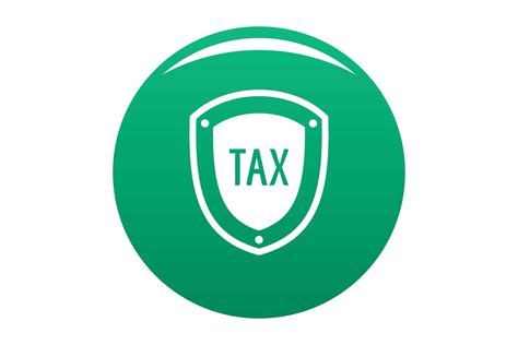 Tax Protection Icon Vector Green By Anatolir56 Thehungryjpeg