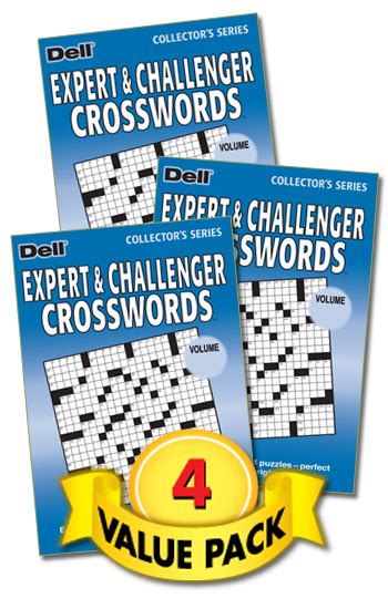 Expert & Challenger Crossword Value Pack-4 - Penny Dell Puzzles