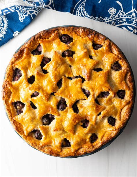 Fresh Blueberry Pie with Almond Pie Crust - A Spicy Perspective