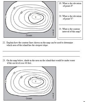 Introduction To Topographic Map Lab Activities By Bucko S Science Corner