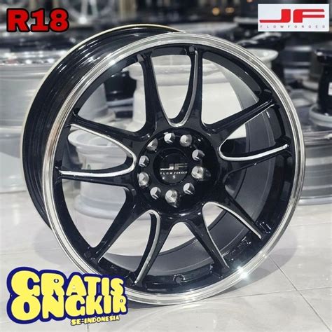 Jual Velg Racing R18 Lebar 8 5 Et 38 SAMLONG CRKAI JF LUXURY FLOW