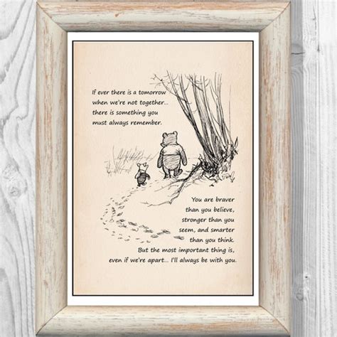 Winnie The Pooh Quote If There Ever Comes A Day Etsy