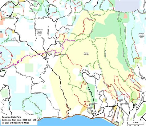 Topanga SP - California Trail Map