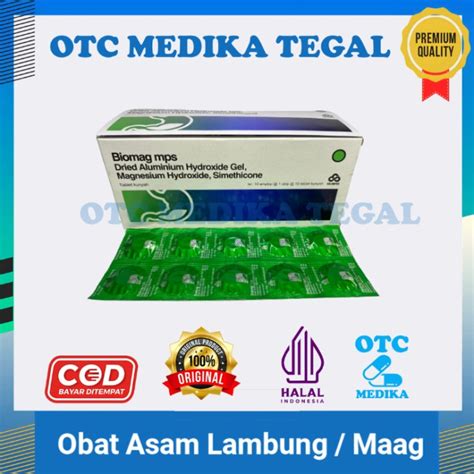 Jual Biomag Mps 10 Tablet Obat Asam Lambung Maag Shopee Indonesia