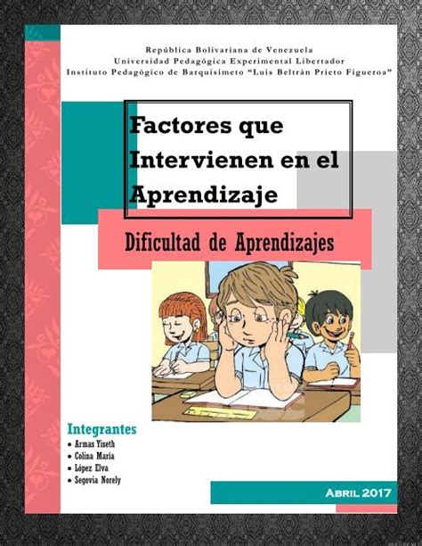 Factores Que Intervienen En El Aprendizaje