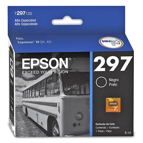 Cartucho De Tinta Epson E297 T297120 Preto Original XP 231 XP 241