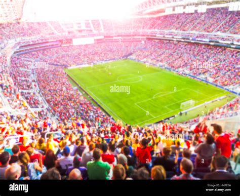 Football Soccer Fans Cheer Their Team And Celebrate Goal In Full