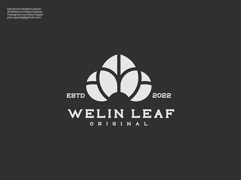Welin Leaf Logo Design By Ponuppo On Dribbble
