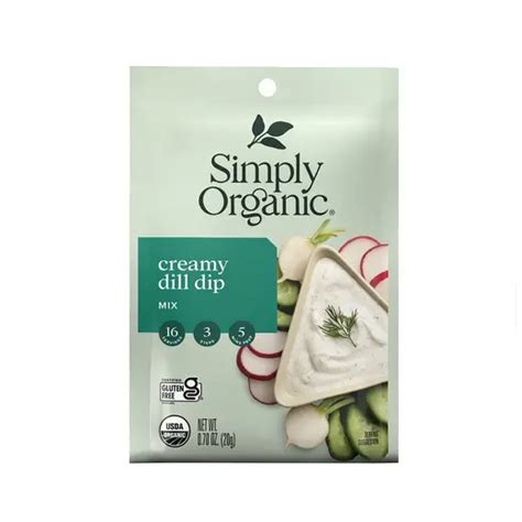 Simply Organic Creamy Dill Dip Mix Food E Concepts