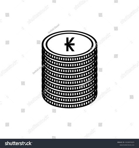 Laos Currency Icon Symbol Lao Kip Stock Vector (Royalty Free ...