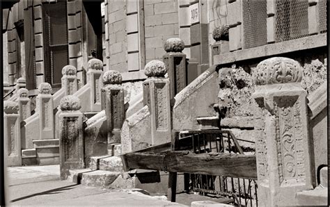 Harlem Crumbling Brownstones 1988 - Matt Weber New York Photography Store