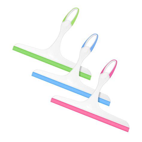 2pcs 10 Inch Handheld Silicone Squeegees Streak Free Cleaner For Glass Mirror Car Bathroom