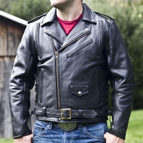 Mens Classic Motorcycle Jacket I Fox Creek Leather