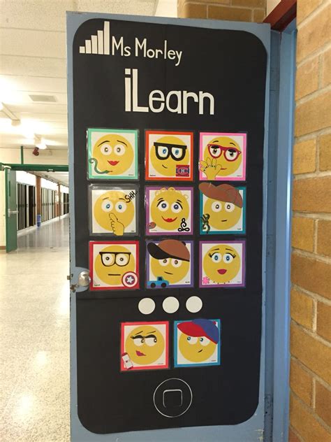 Check Out Our Awesome Emoji Classroom Door My Co Workers And I Put