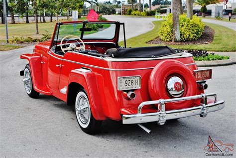 Sweet And Must Be Seen 1950 Willys Jeepster Convertible Restored None