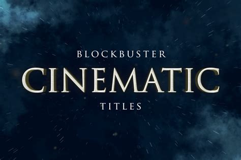 Cinematic Movie Titles After Effects Template Filtergrade