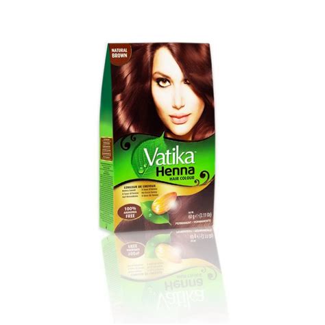 Dabur Vatika Henna Hair Color Natural Brown Oriental Style