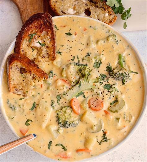 Vegan Broccoli Cheddar Soup Is The Best Of Both Worlds