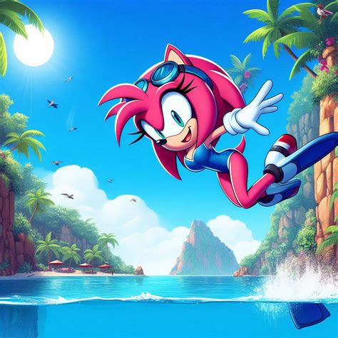 Amy Rose Swimsuit Diving 32 By Bludinimax On Deviantart