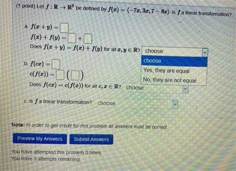 Solved Point Let F R R Be Defined By F T Chegg