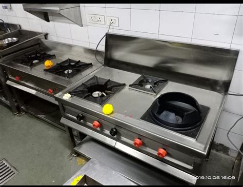 Cook Easy Lpg Three Burner Chinese Gas Range For Restaurant At Best