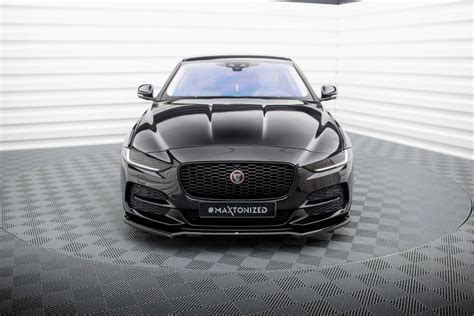 Cup Spoilerlippe Front Ansatz V F R Jaguar Xe X Facelift Schwarz