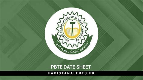 Pbte Date Sheet 2024